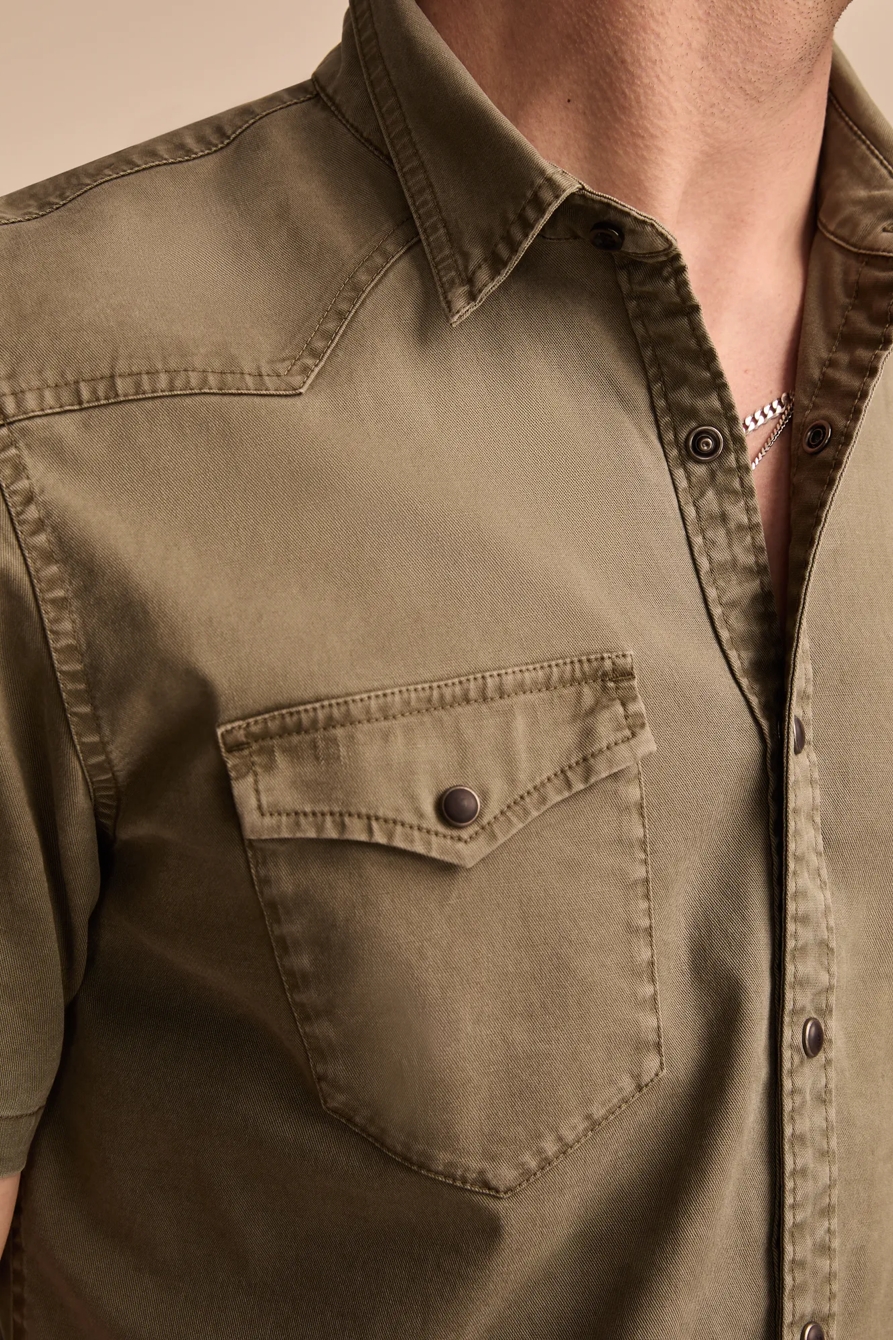 VINTAGE TWILL SHORT SLEEVE WESTERN SHIRT, image 3