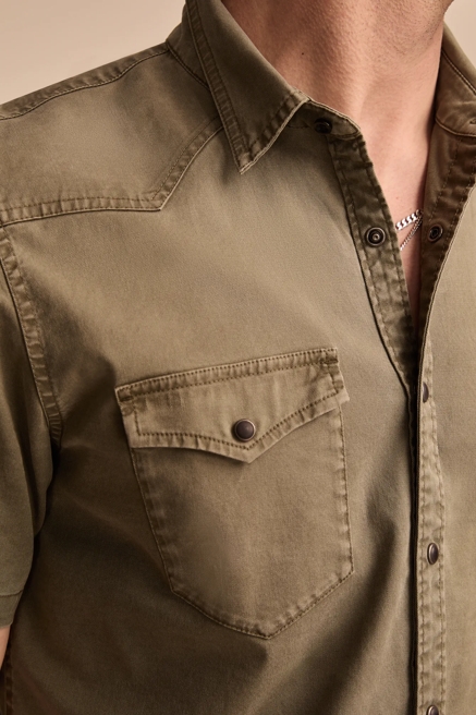 VINTAGE TWILL SHORT SLEEVE WESTERN SHIRT, image 3