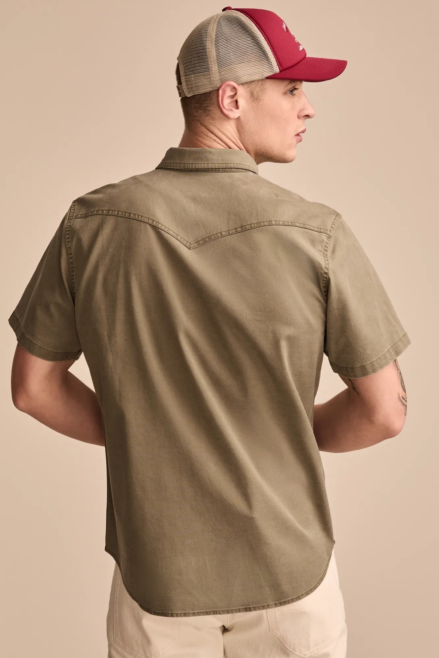 VINTAGE TWILL SHORT SLEEVE WESTERN SHIRT, image 5