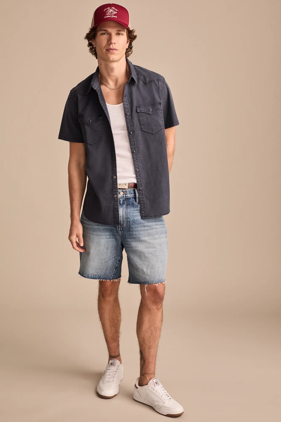 COLE HAUSER VINTAGE TWILL SHORT SLEEVE WESTERN SHIRT, image 3