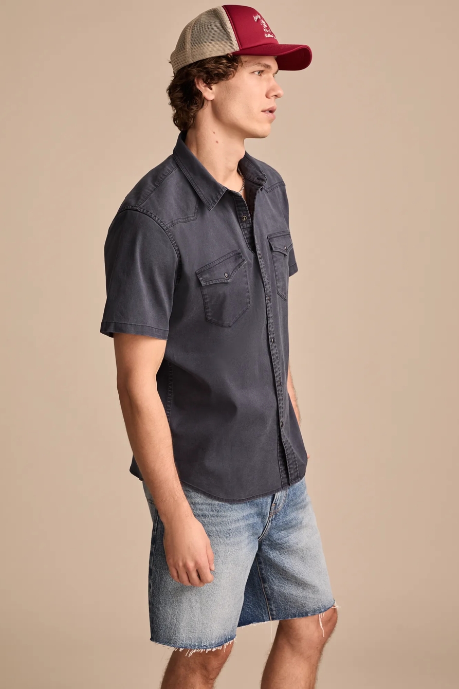 COLE HAUSER VINTAGE TWILL SHORT SLEEVE WESTERN SHIRT, image 4