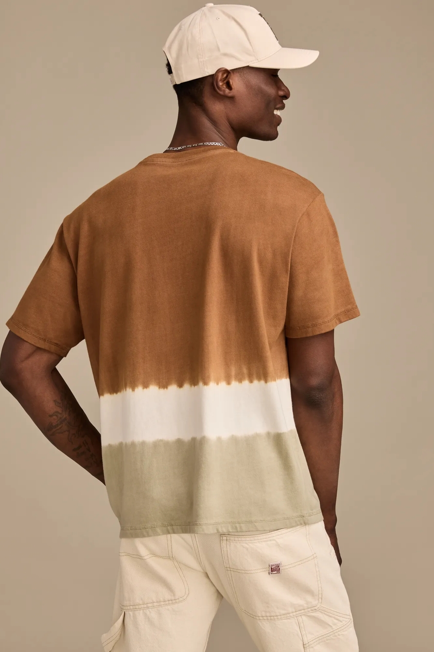 DIP DYE RELAXED FIT T SHIRT, image 3