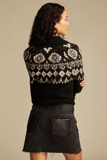 METALLIC DENIM MINI SKIRT, image 4