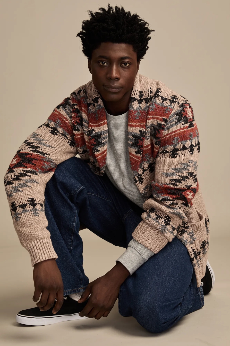 SHAWL COLLAR CARDIGAN, image 1