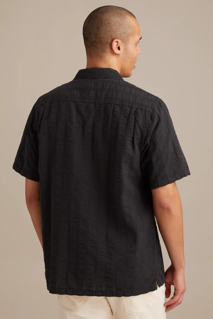SEERSUCKER CAMP COLLAR SHORT SLEEVE SHIRT, image 4