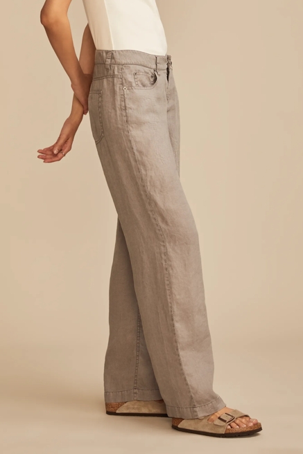 BAGGY WIDE LEG LINEN PANT, image 4