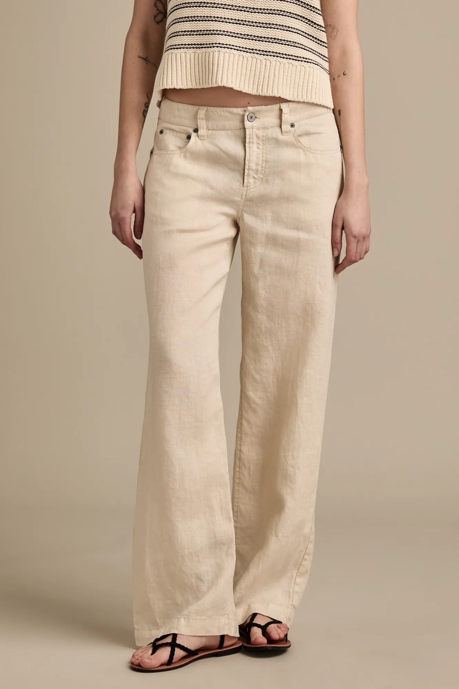 BAGGY WIDE LEG LINEN PANT, image 2