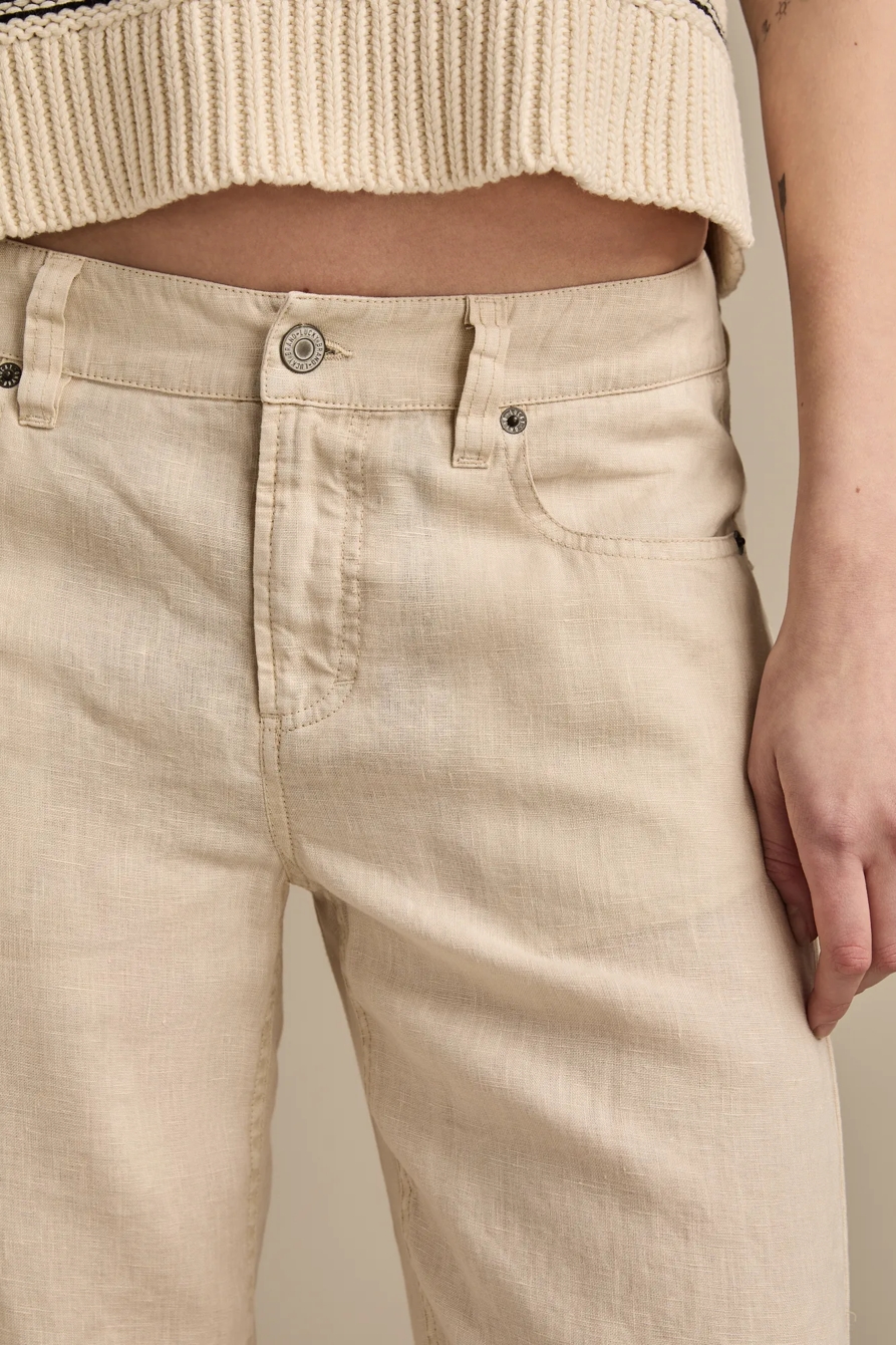 BAGGY WIDE LEG LINEN PANT, image 3