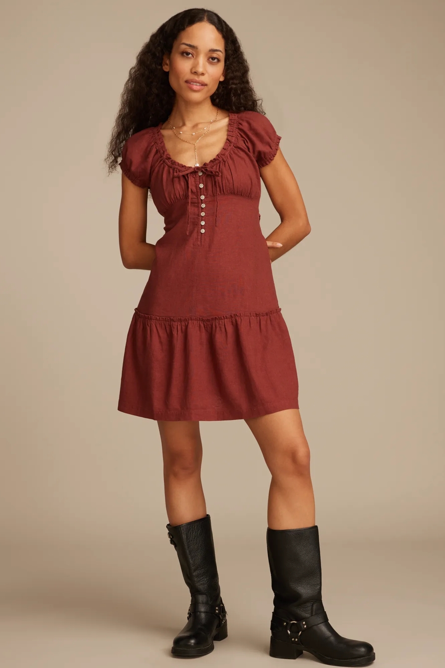 SHORT SLEEVE MARKET MINI DRESS, image 2