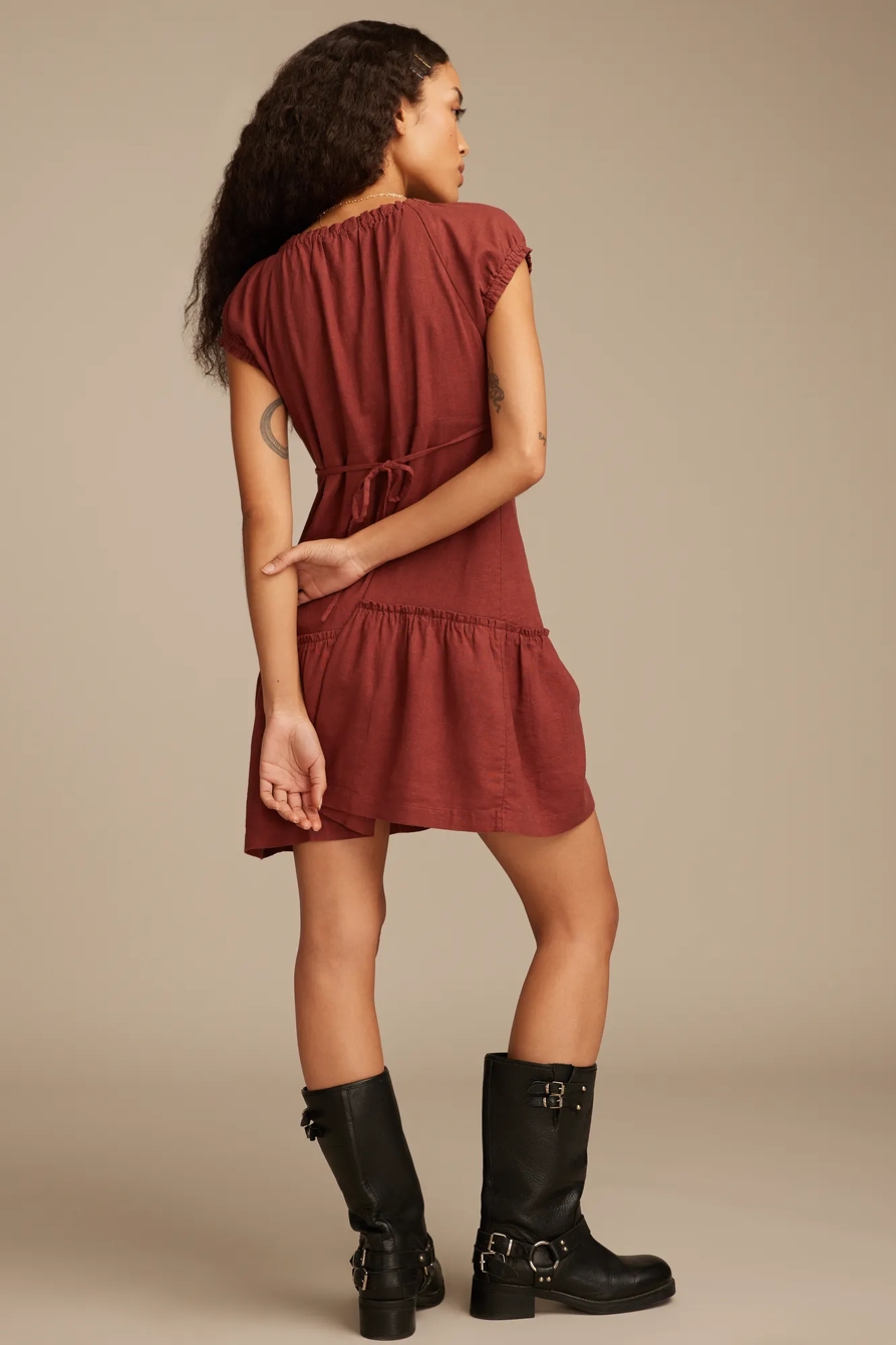 SHORT SLEEVE MARKET MINI DRESS, image 3