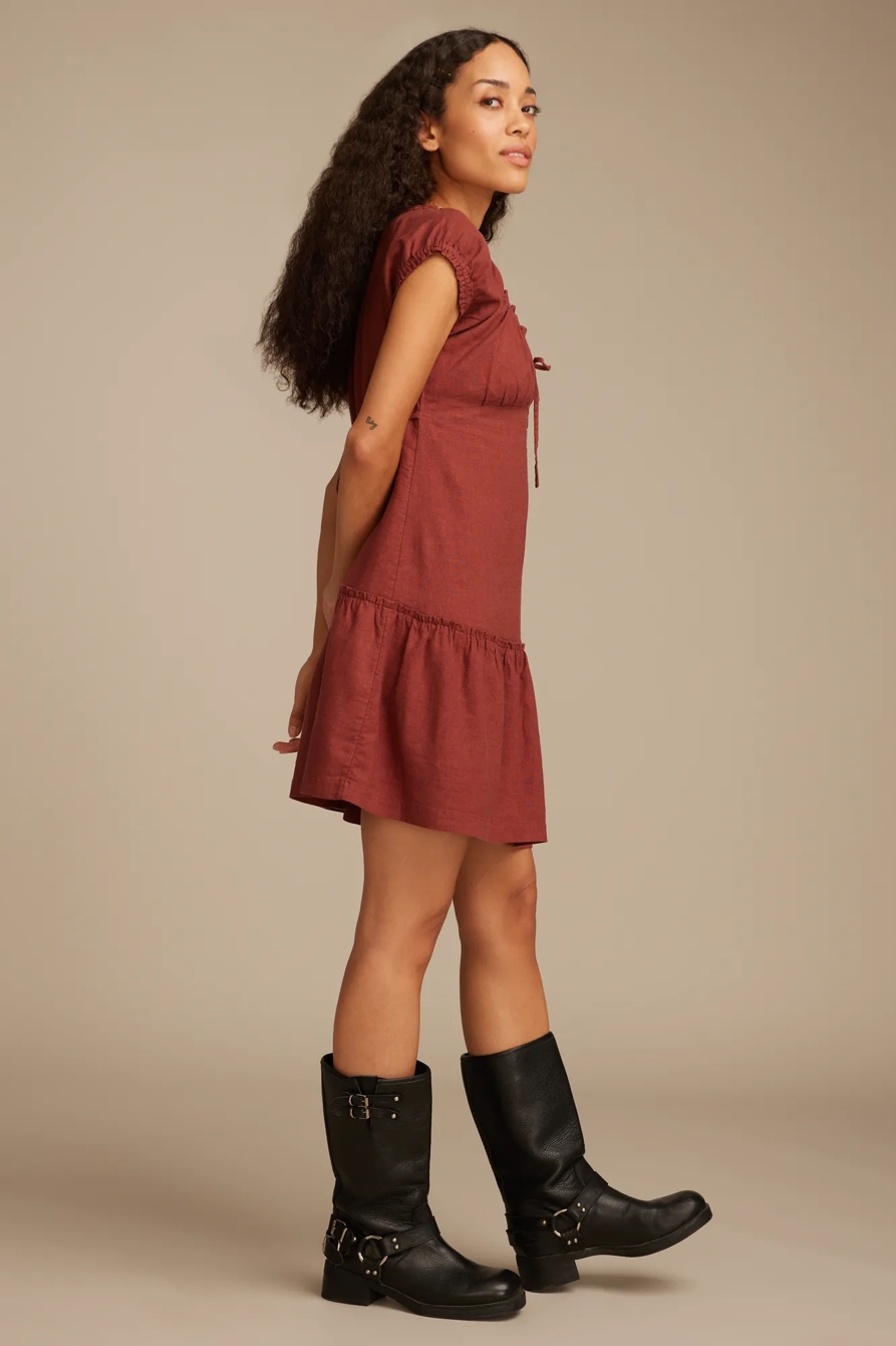 SHORT SLEEVE MARKET MINI DRESS, image 4