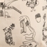 CREAM CONVERSATIONAL PRINT