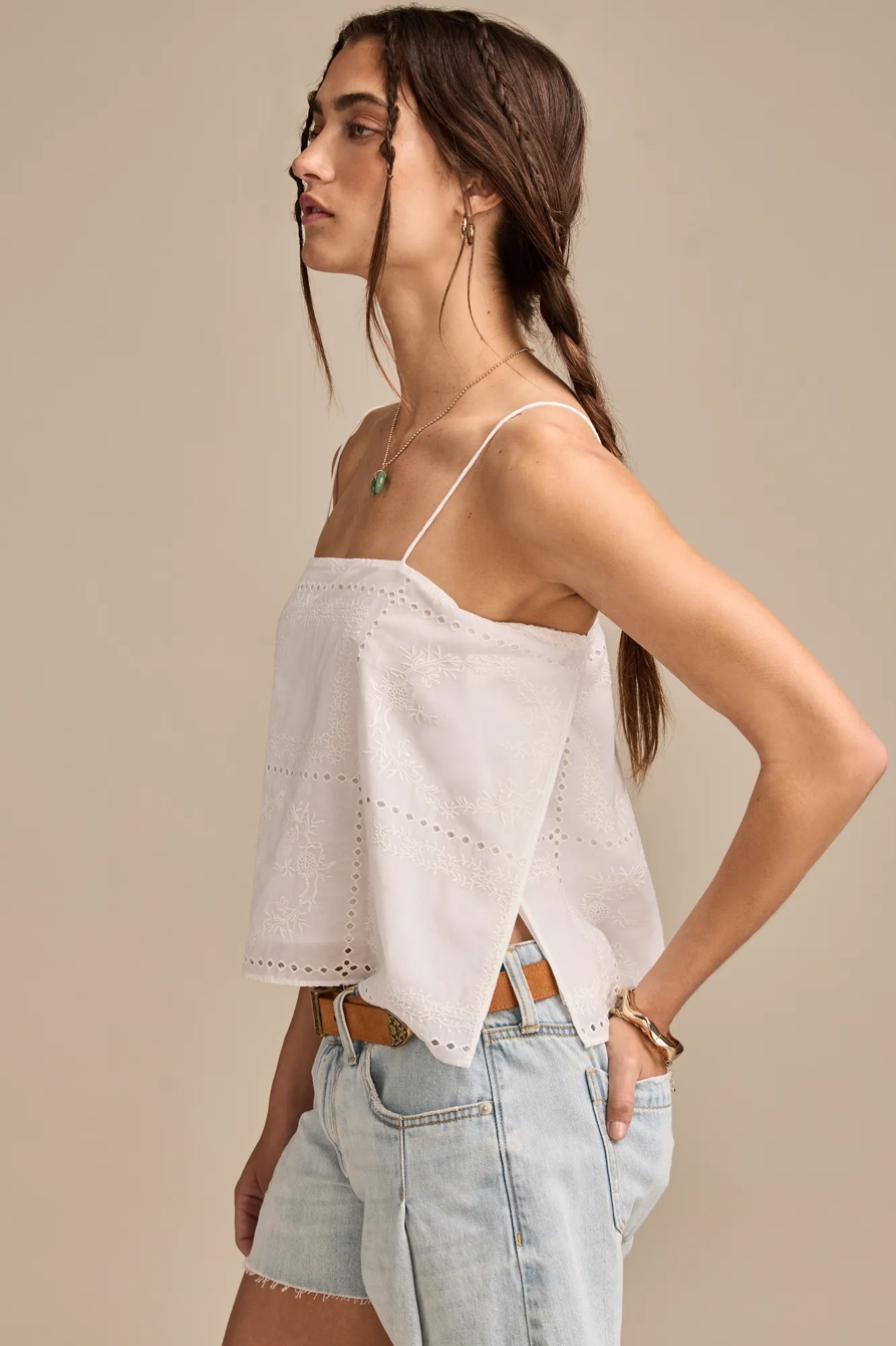 EMBROIDERED BREEZY TANK, image 2