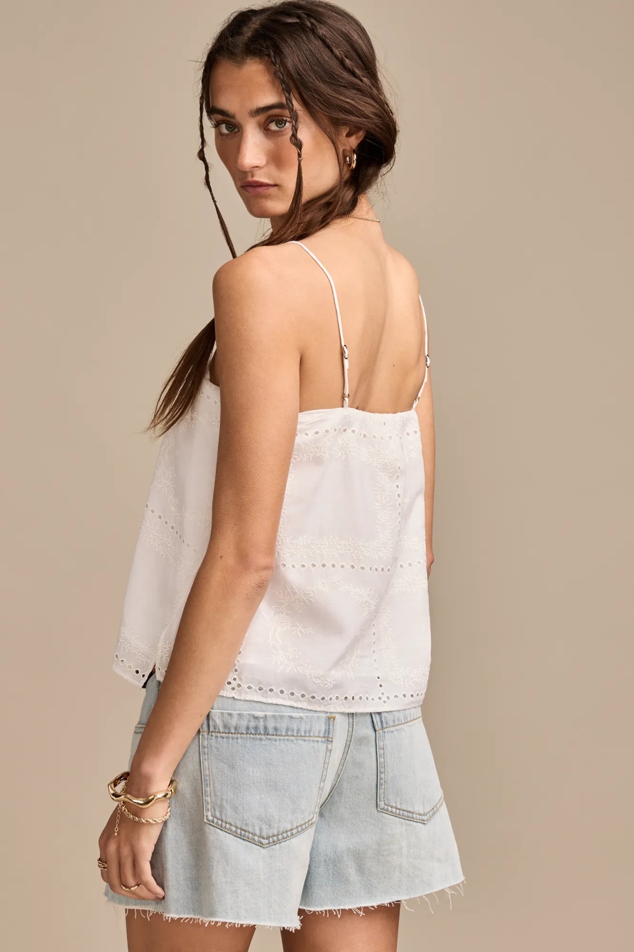 EMBROIDERED BREEZY TANK, image 5