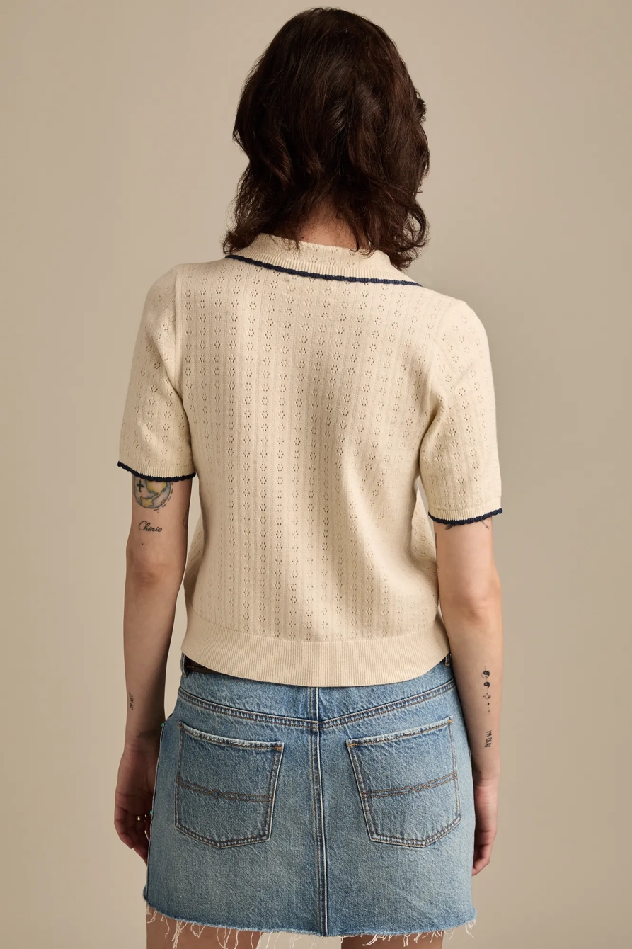 CROCHET TRIM SHORT SLEEVE CARDIGAN, image 5