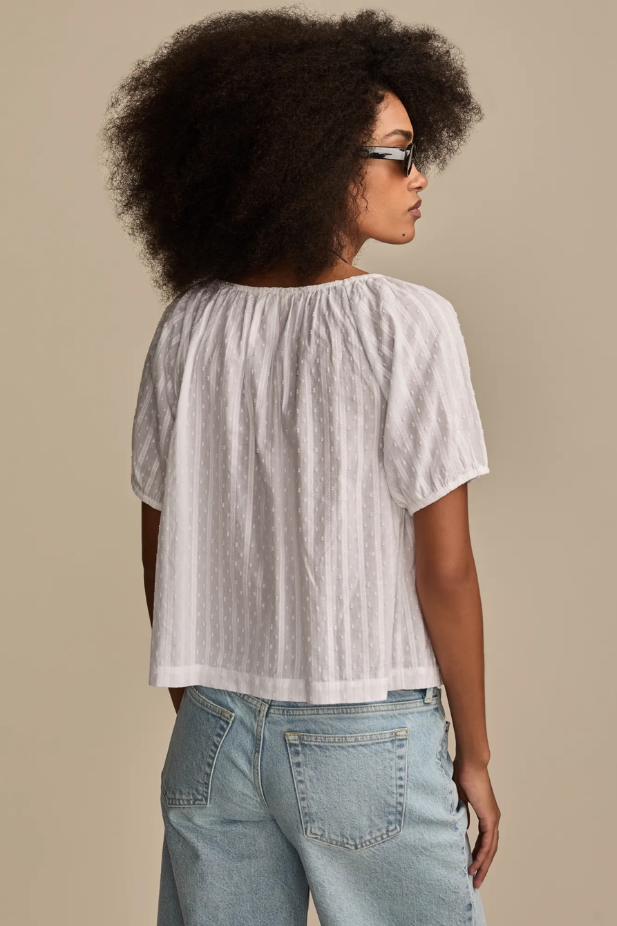 PLEATED SHORT SLEEVE TOP, image 3