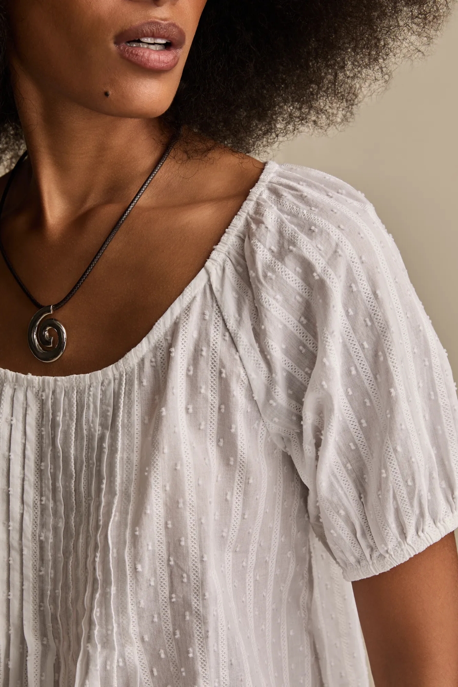 PLEATED SHORT SLEEVE TOP, image 4