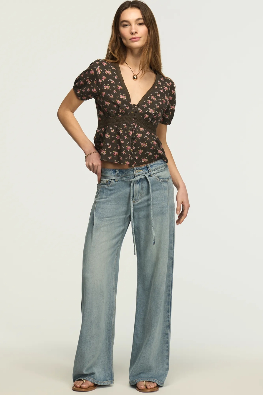 LACE PEPLUM BLOUSE, image 2