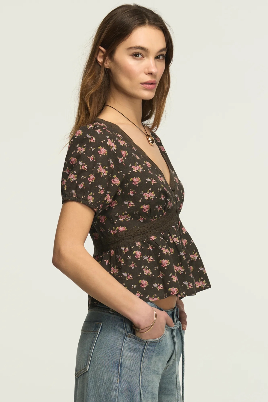 LACE PEPLUM BLOUSE, image 4