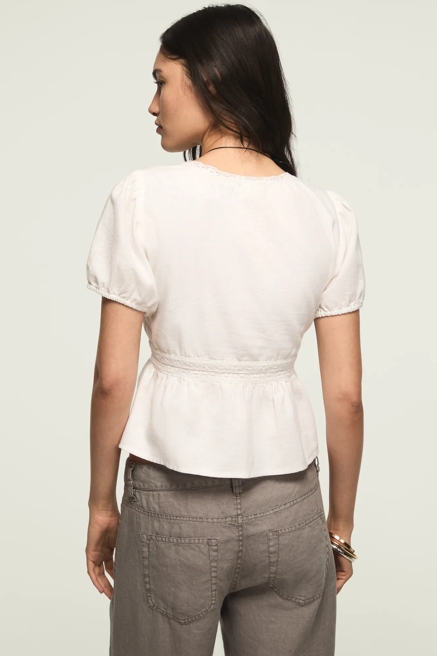 LACE PEPLUM BLOUSE, image 3