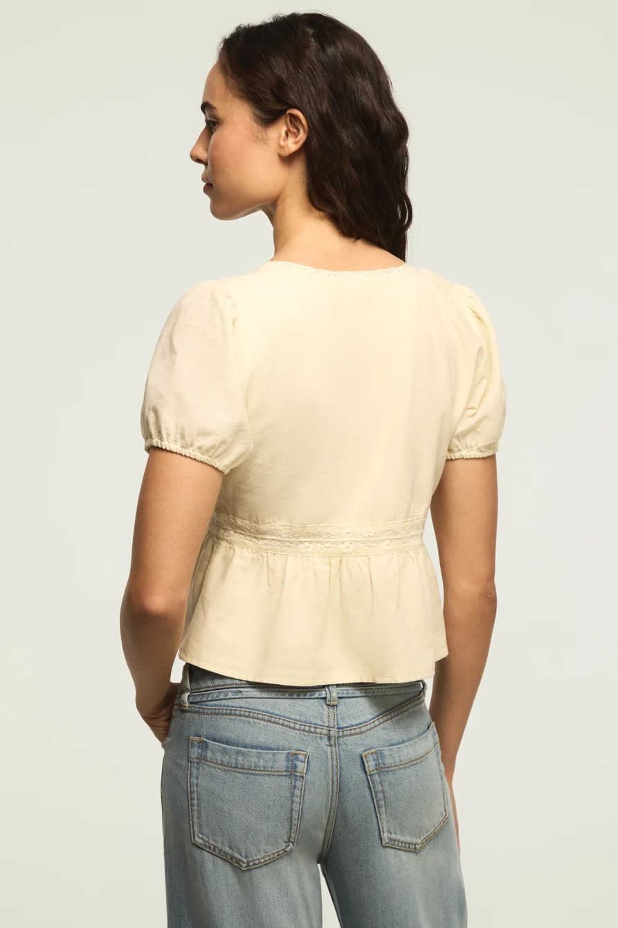 LACE PEPLUM BLOUSE, image 3