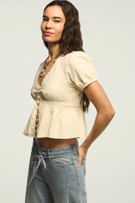 LACE PEPLUM BLOUSE, image 4