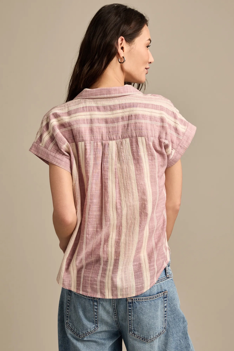 SHORT SLEEVE STRIPED BUTTON-DOWN SHIRT, image 5