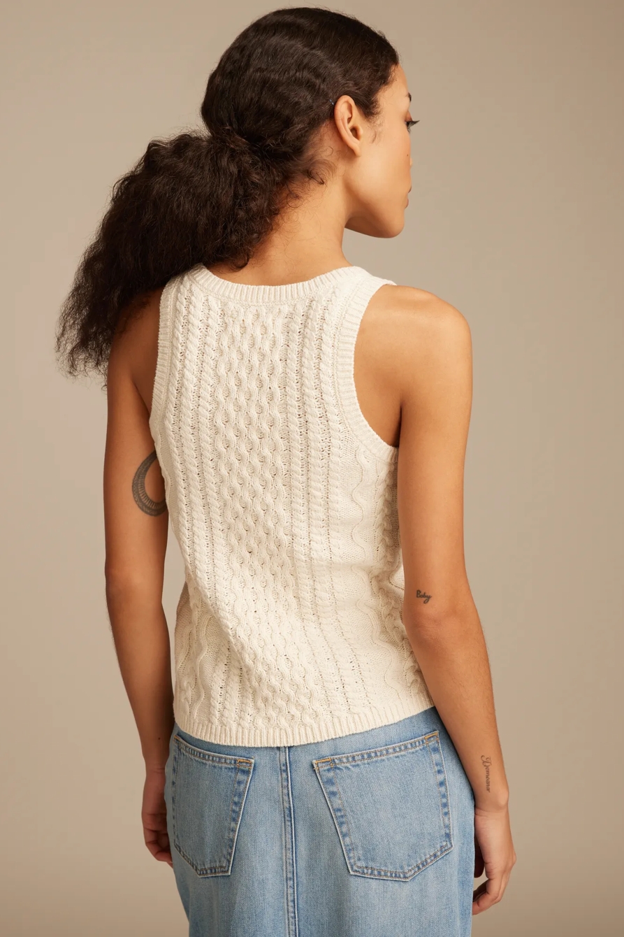 CABLE SWEATER TANK, image 3