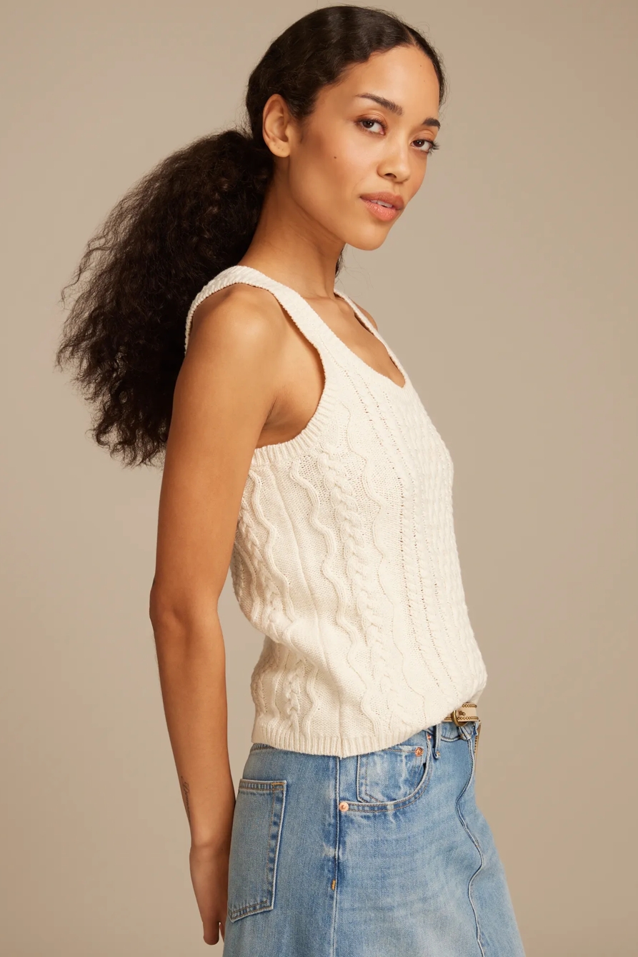 CABLE SWEATER TANK, image 4