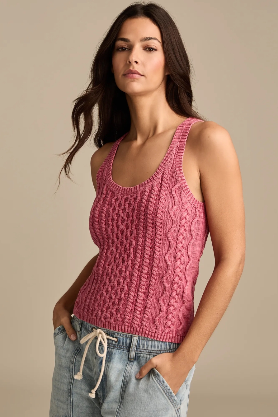 CABLE SWEATER TANK, image 2