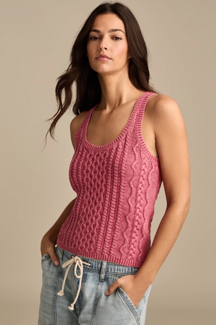 CABLE SWEATER TANK, image 2