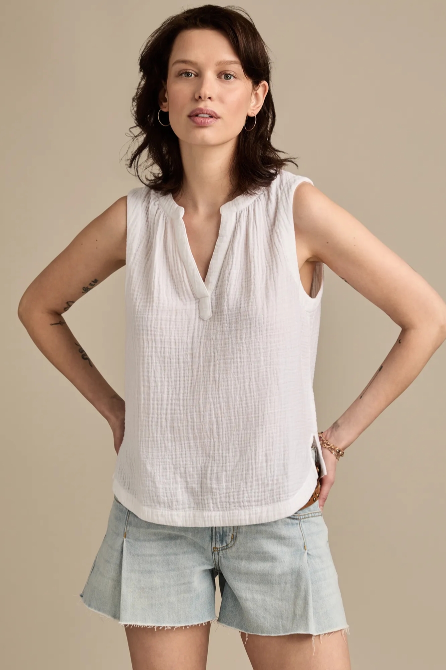 SLEEVELESS POPOVER SHIRT, image 2