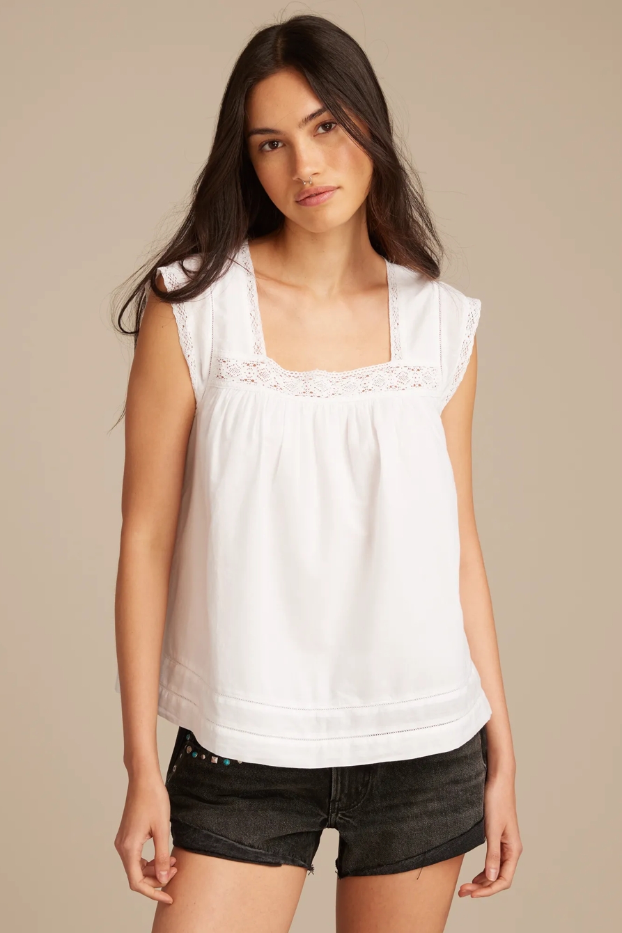 LACE TRIM TANK TOP, image 2