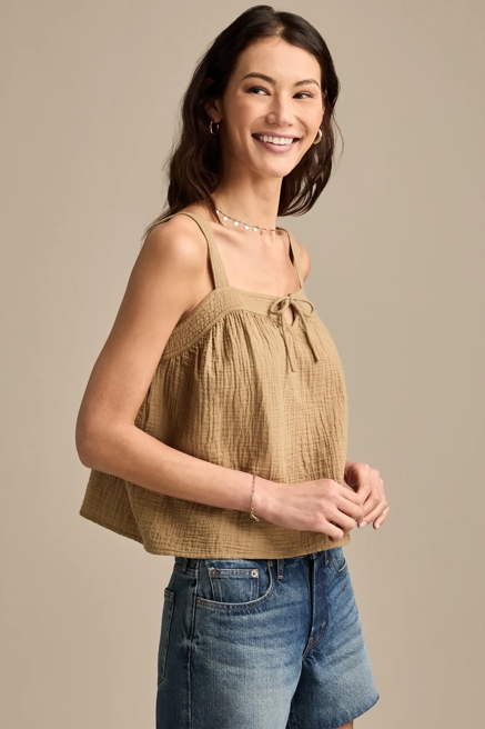 SOLID JAPUNTO GAUZE SWING TANK, image 1