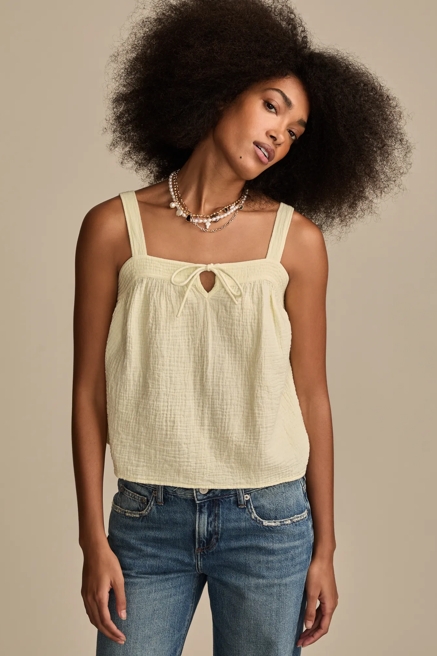 SOLID JAPUNTO GAUZE SWING TANK, image 1