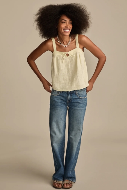 SOLID JAPUNTO GAUZE SWING TANK, image 2