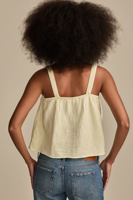 SOLID JAPUNTO GAUZE SWING TANK, image 4