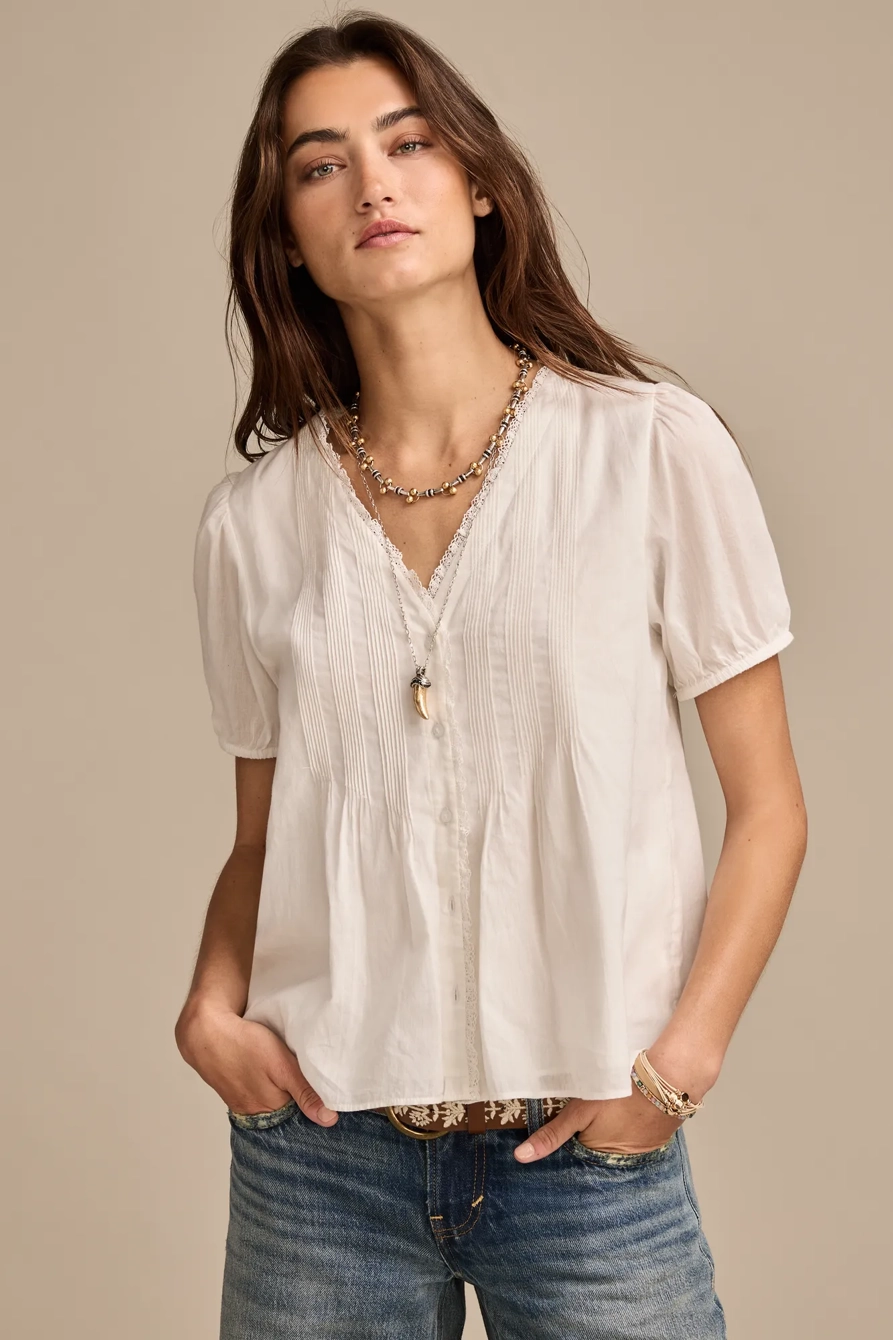 PINTUCK BLOUSE
