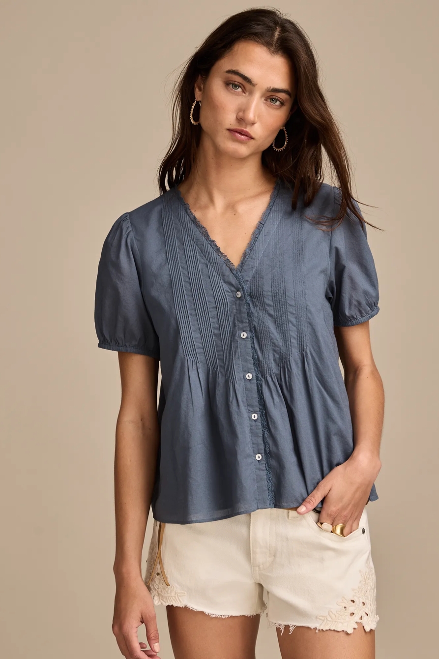 PINTUCK BLOUSE, image 1