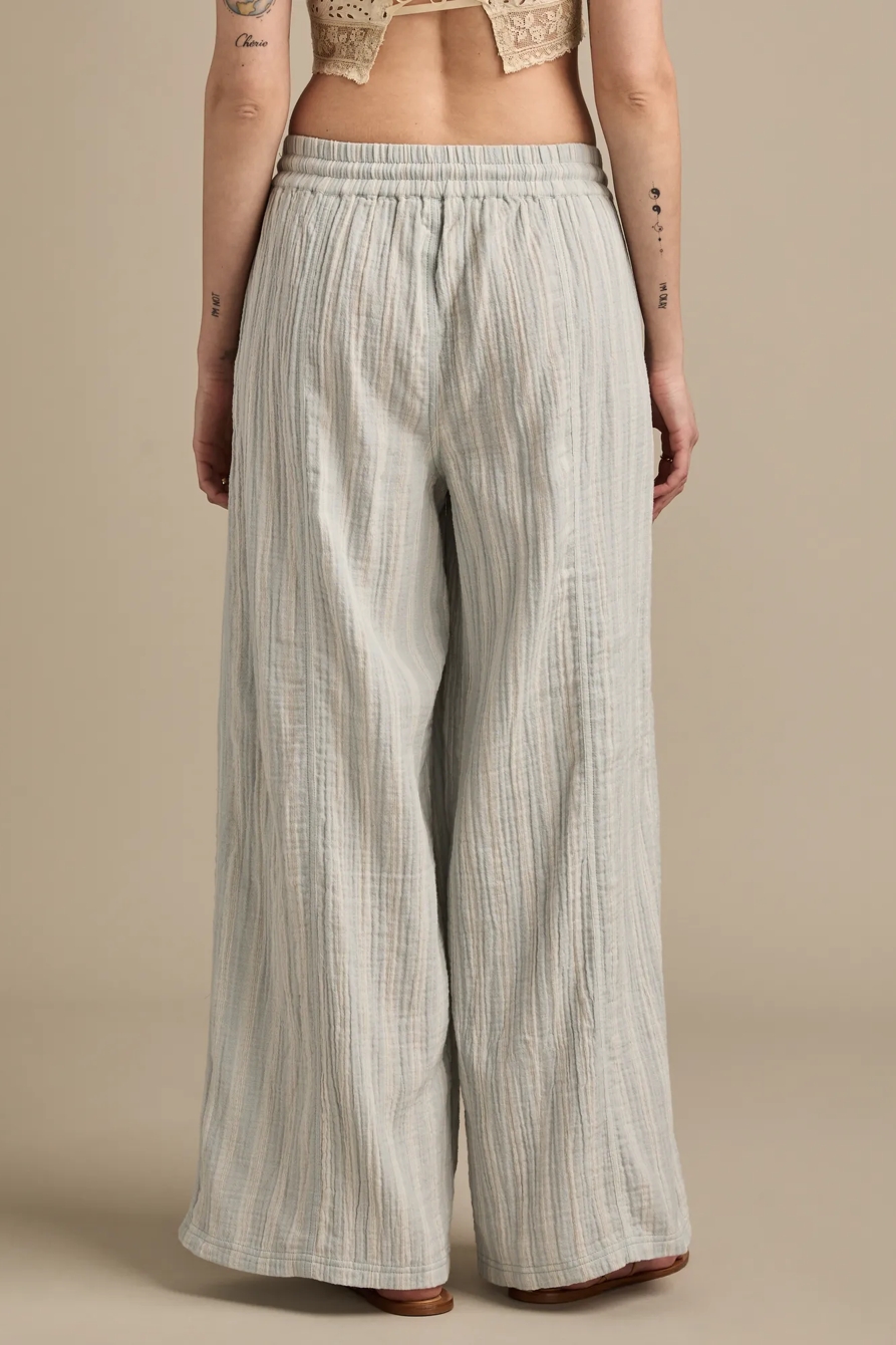 STRIPED BEACHY GAUZE PANT, image 5
