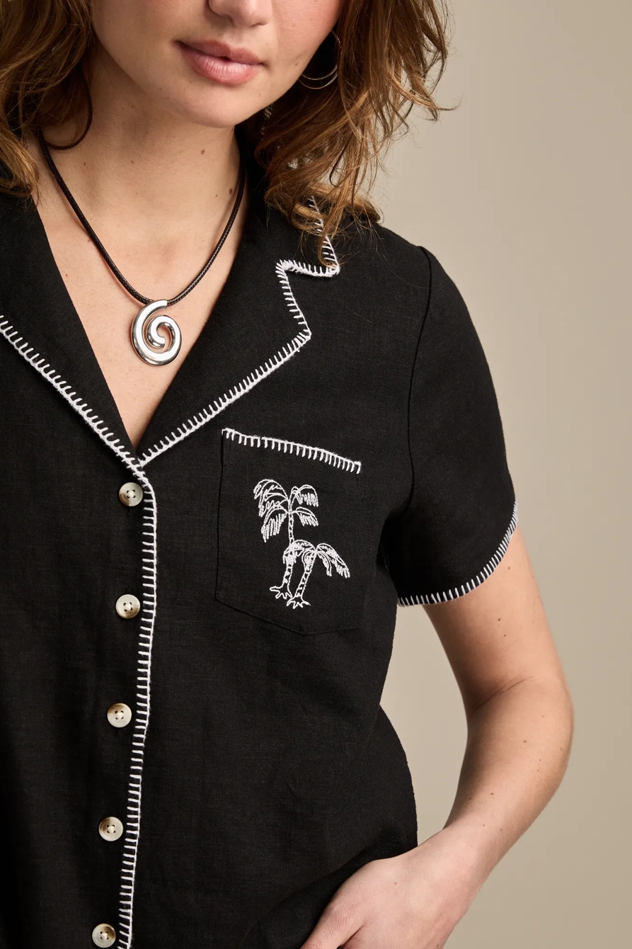 BEACH LINEN CAMP SHIRT, image 4