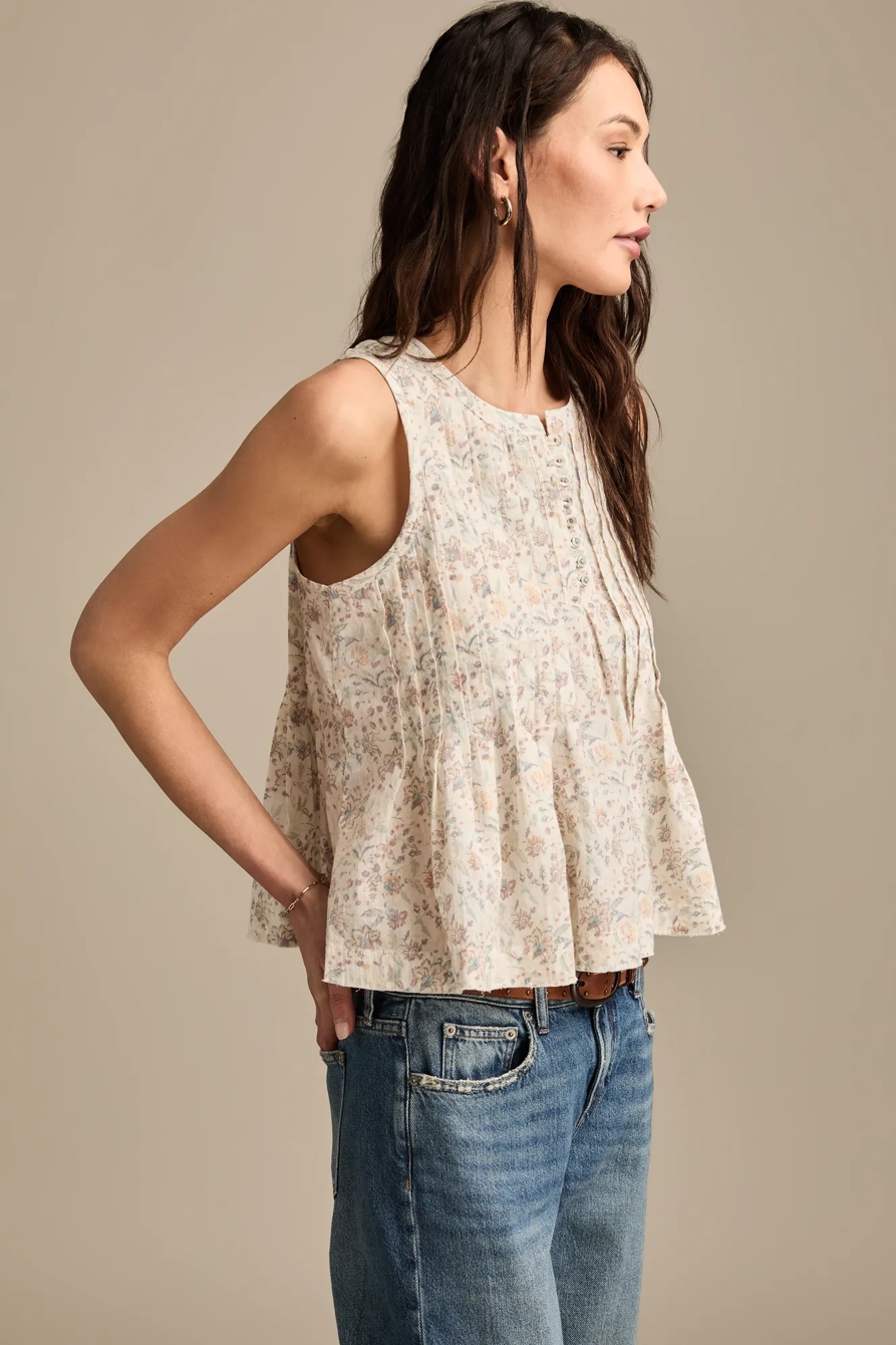 PINTUCK HENLEY TANK, image 4
