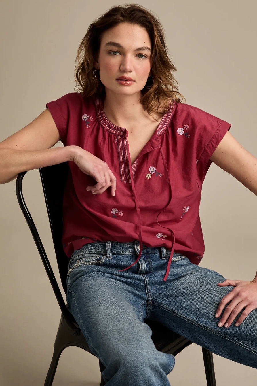 EMBROIDERED SWING BLOUSE, image 5