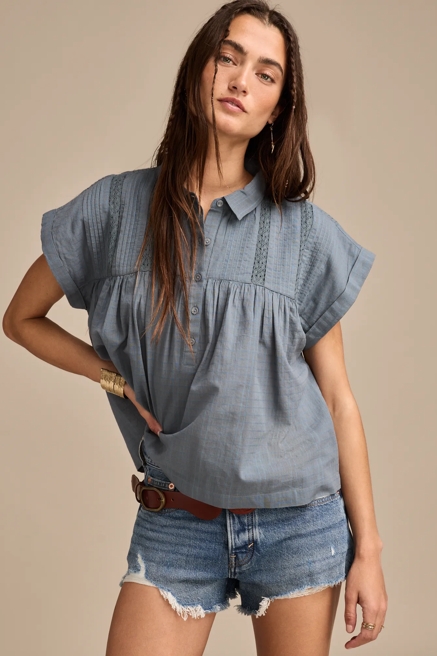 DRAPEY BUTTON-DOWN TUNIC, image 1