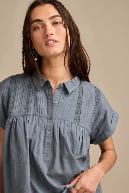 DRAPEY BUTTON-DOWN TUNIC, image 3