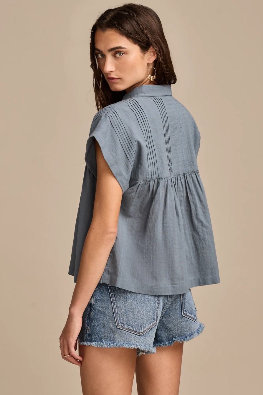 DRAPEY BUTTON-DOWN TUNIC, image 5