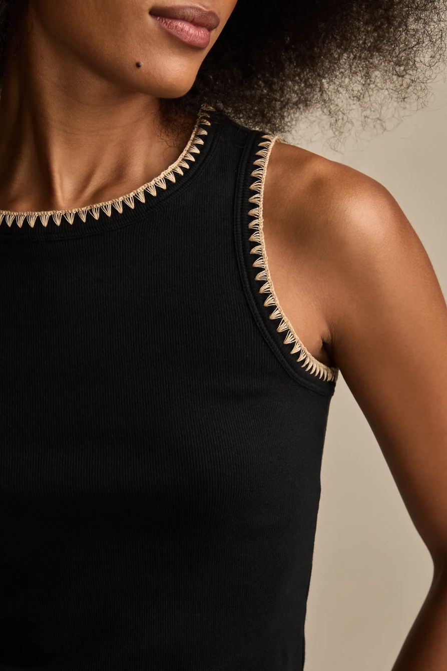 CROCHET TRIM TANK, image 2