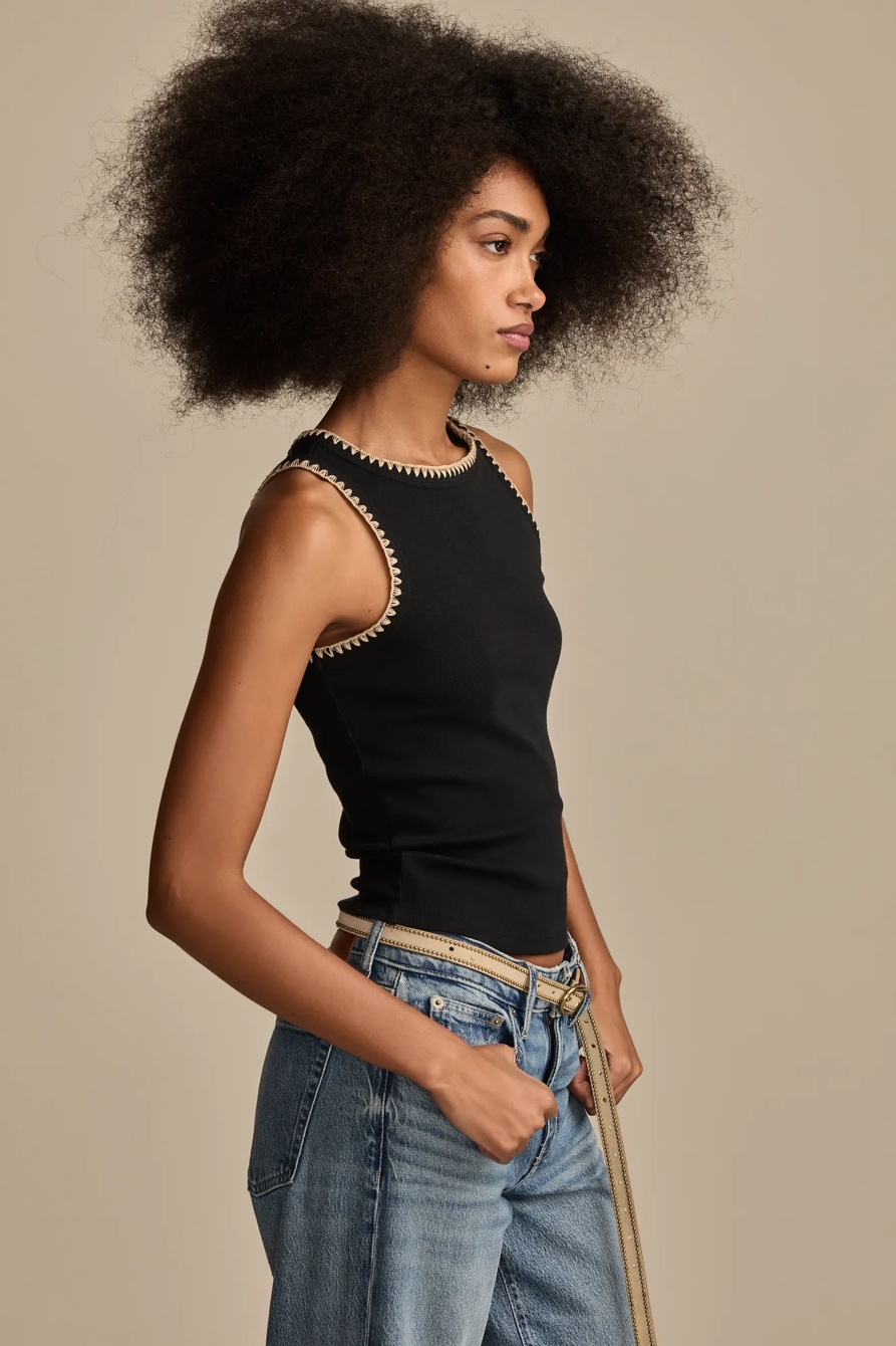 CROCHET TRIM TANK, image 4