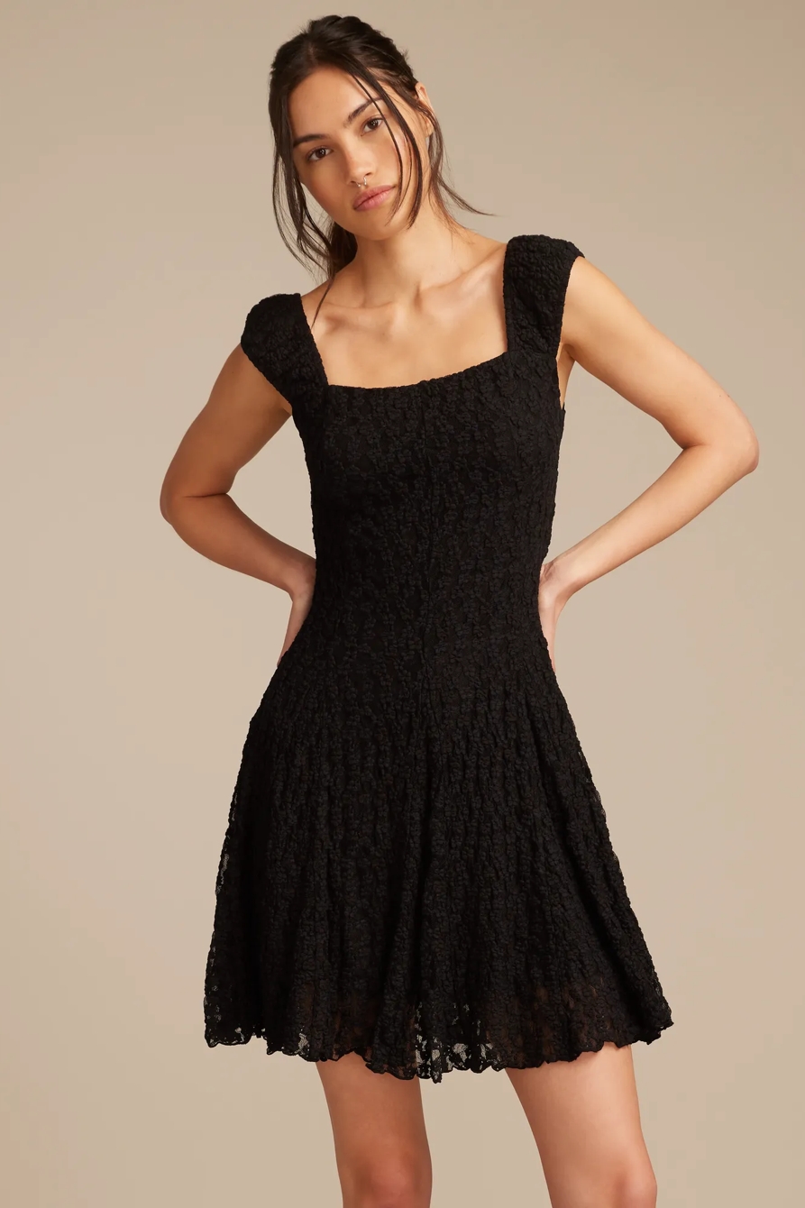 FLORAL MESH MINI DRESS, image 2