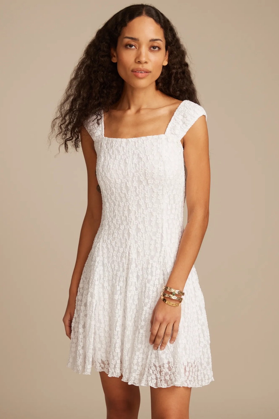 FLORAL MESH MINI DRESS, image 2